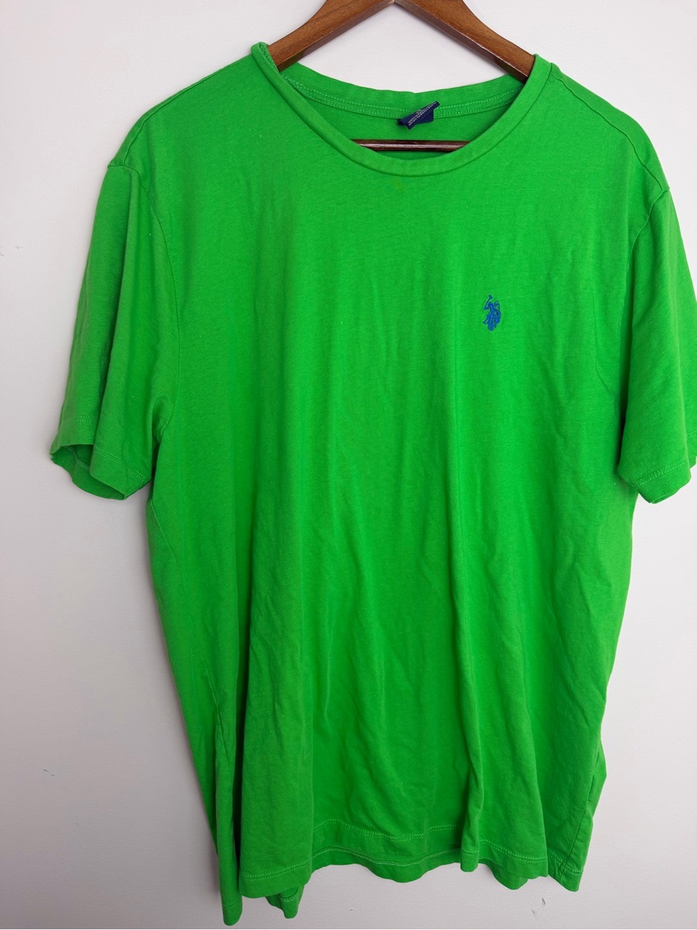 U.S. Polo Assn. Men's Bright Green Short Sleeve Tee